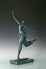 abstract dancing female figure form detail