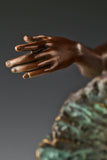 Arabesque Ballerina bronze sculpture rear view