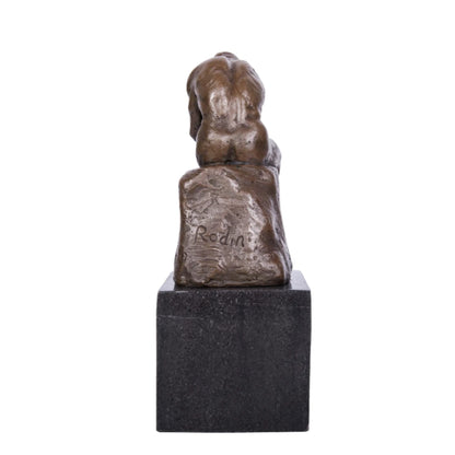 Bring timeless philosophy into your space with this handcrafted Thinker bronze sculpture. 