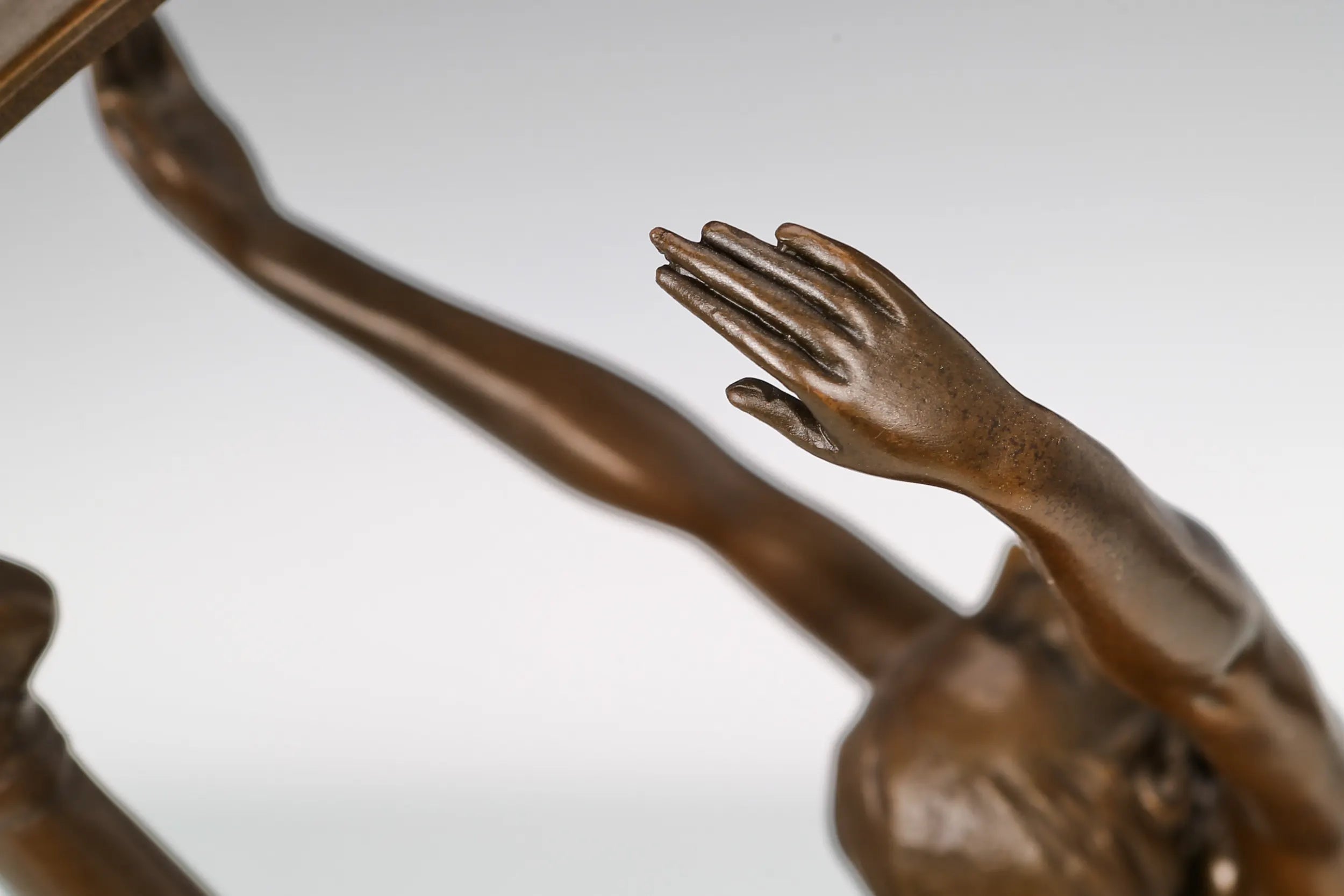 Close-up of the ballerina's hand
