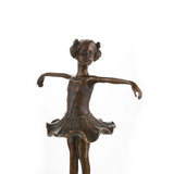Elegant bronze ballerina sculpture capturing the beauty and grace of classical dance. A refined art statue perfect for home décor, collectors, and ballet lovers.