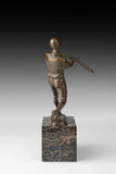 Baseball Batter Bronze Sculpture opposite angle