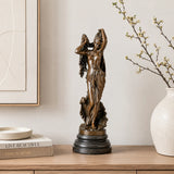 Birth of Venus bronze sculpture displayed as elegant classical home decor in a refined interior