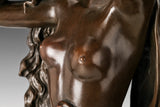 Detail of the Birth of Venus bronze sculpture