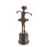 Elegant bronze ballerina sculpture capturing the beauty and grace of classical dance. A refined art statue perfect for home décor, collectors, and ballet lovers.