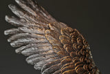 handcrafted bronze eagle statue with spread wings for home or office decor
