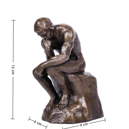 Classic Thinker bronze sculpture without base