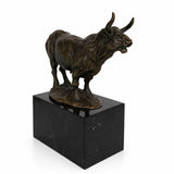 Charging Bull Bronze Sculpture sculptural detail