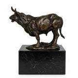 Charging Bull Bronze Sculpture front view