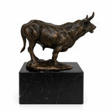 Charging Bull Bronze Sculpture opposite angle