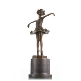 Elegant bronze ballerina sculpture capturing the beauty and grace of classical dance. A refined art statue perfect for home décor, collectors, and ballet lovers.