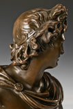 Detailed craftsmanship of handcrafted David bronze bust