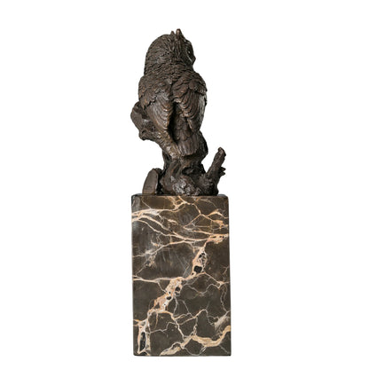 decorative wildlife owl statue for office decor