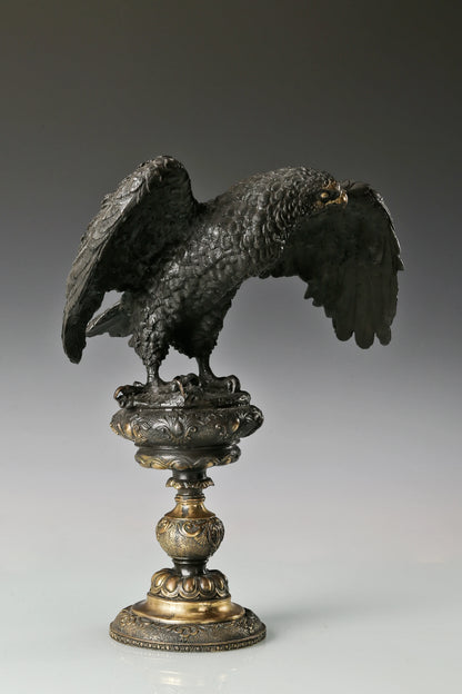 elegant bronze eagle sculpture for home & office