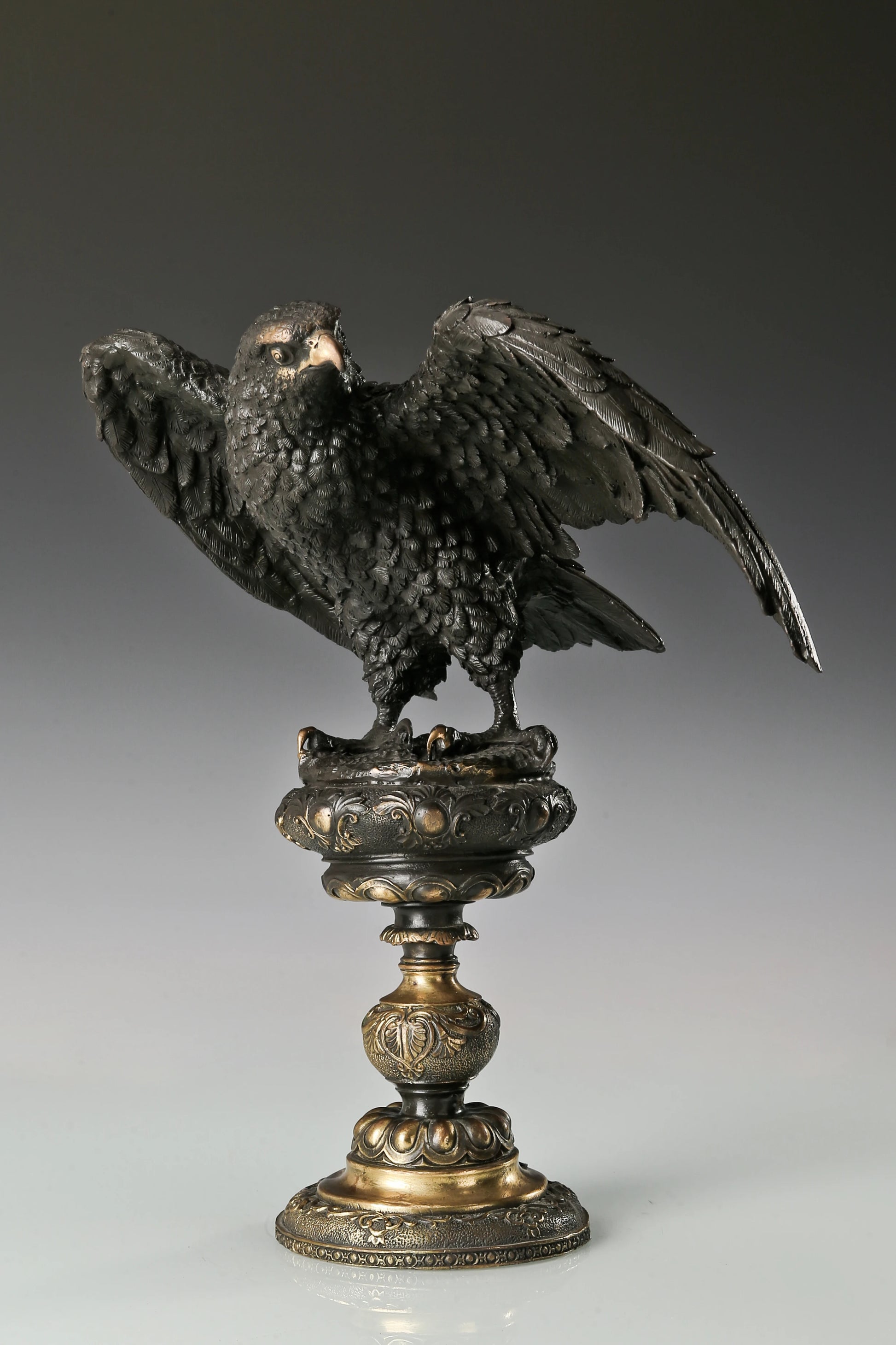 elegant classical bird statue