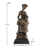 european decor sculpture, loss wax casting fine art.