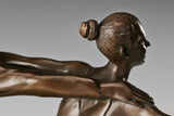 Figure Skating Pair Bronze Sculpture alternate view