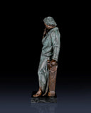 Full-length Beethoven bronze statue with verdigris patina. Handcrafted sculpture with marble base—perfect for collectors, musicians, and luxury statement interiors.