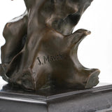 The lion bust symbolizes strength, courage, authority, and untamed spirit. Its intense gaze and flowing mane convey vigilance, leadership, and raw vitality, making it a powerful decorative statement in offices, living spaces, or executive collections.