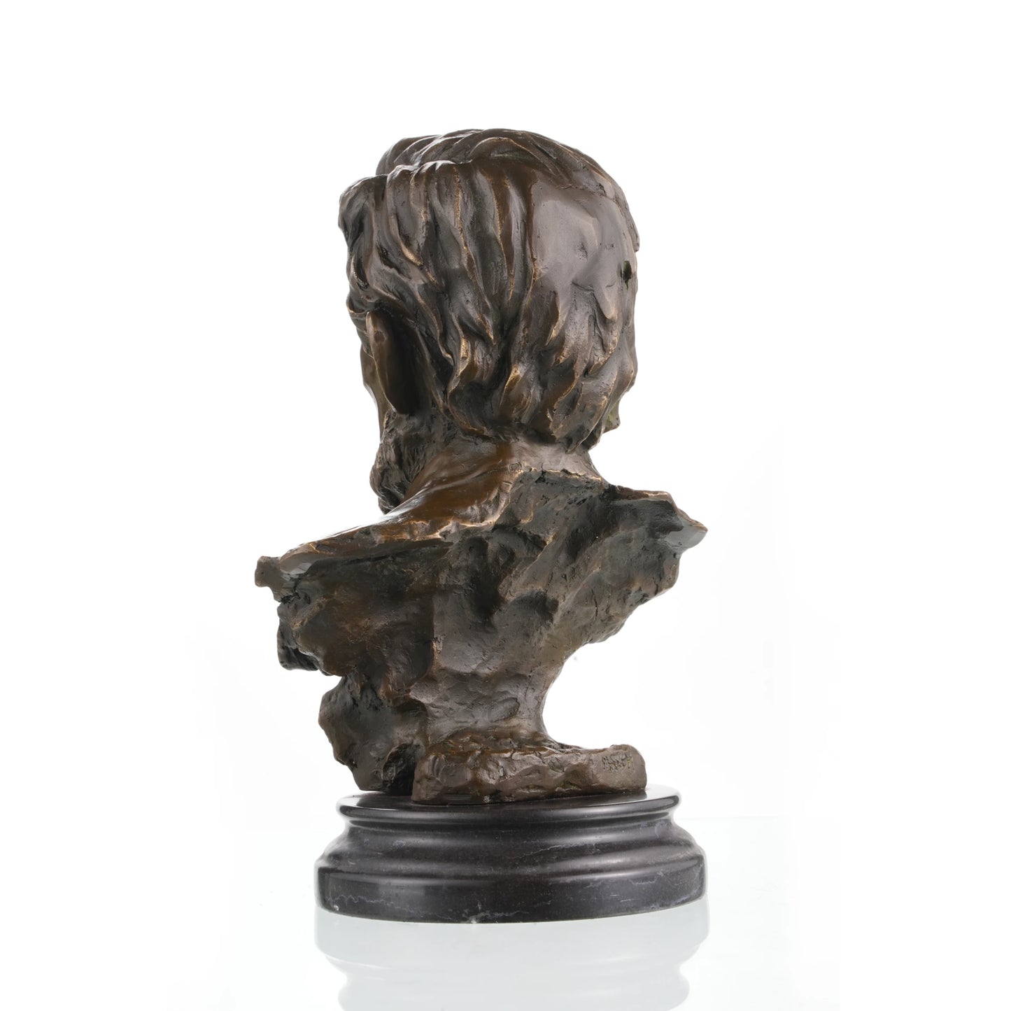this realistic Abraham Lincoln Bronze Bust. Hand-cast in solid bronze on a black marble base, this museum-quality presidential statue symbolizes leadership and integrity. Perfect for lawyer office decor and historical art collections.