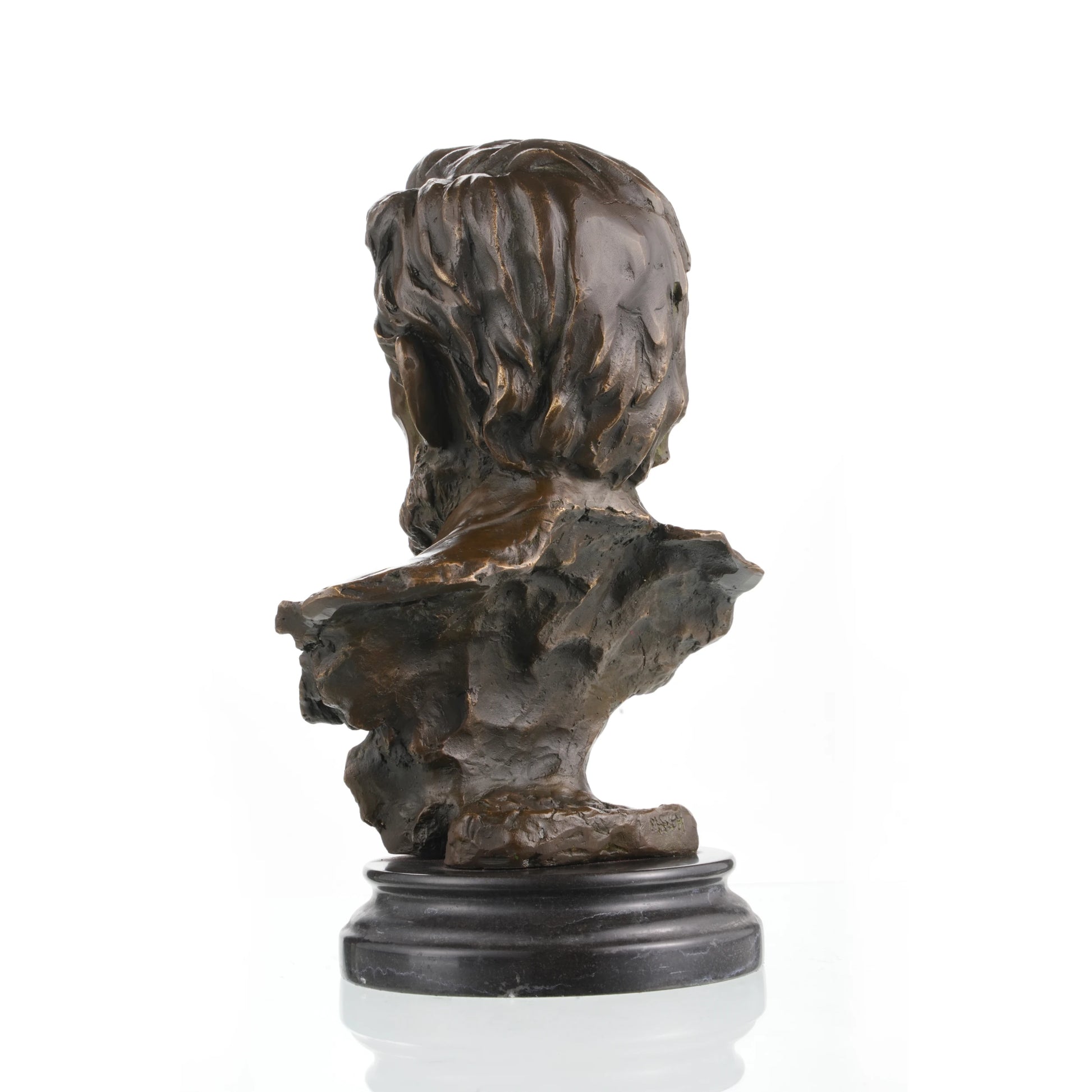 this realistic Abraham Lincoln Bronze Bust. Hand-cast in solid bronze on a black marble base, this museum-quality presidential statue symbolizes leadership and integrity. Perfect for lawyer office decor and historical art collections.