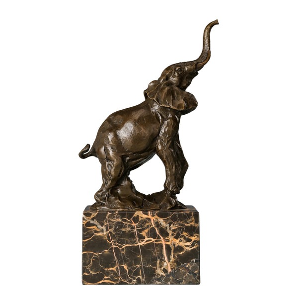 Raised-Trunk Elephant Sculptures