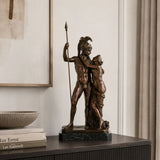 Mars and Venus Bronze Sculpture displayed in a styled interior
