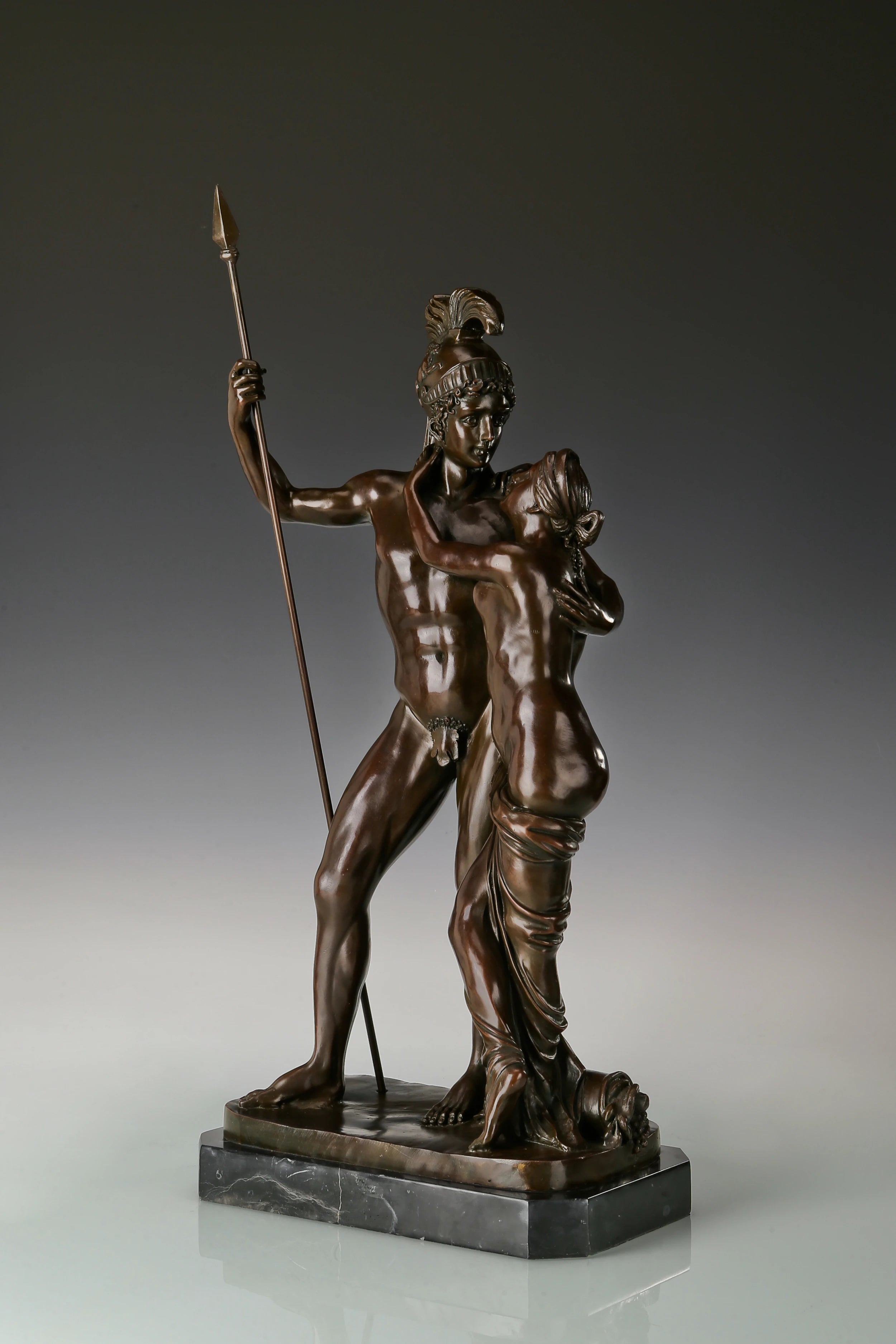 Mars and Venus Bronze Sculpture three-quarter view