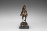 Racehorse and Jockey Bronze Sculpture opposite angle