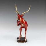 Red Deer Bronze Sculpture front view