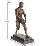 size of AFL bronze football statue
