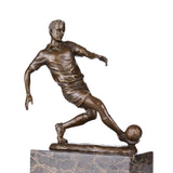Soccer Player Bronze Sculpture front view