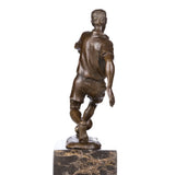 Soccer Player Bronze Sculpture opposite angle