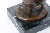 Standing Rabbit Bronze Sculpture rear view