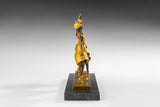 Three Ballerinas Holding Hands bronze sculpture base detail
