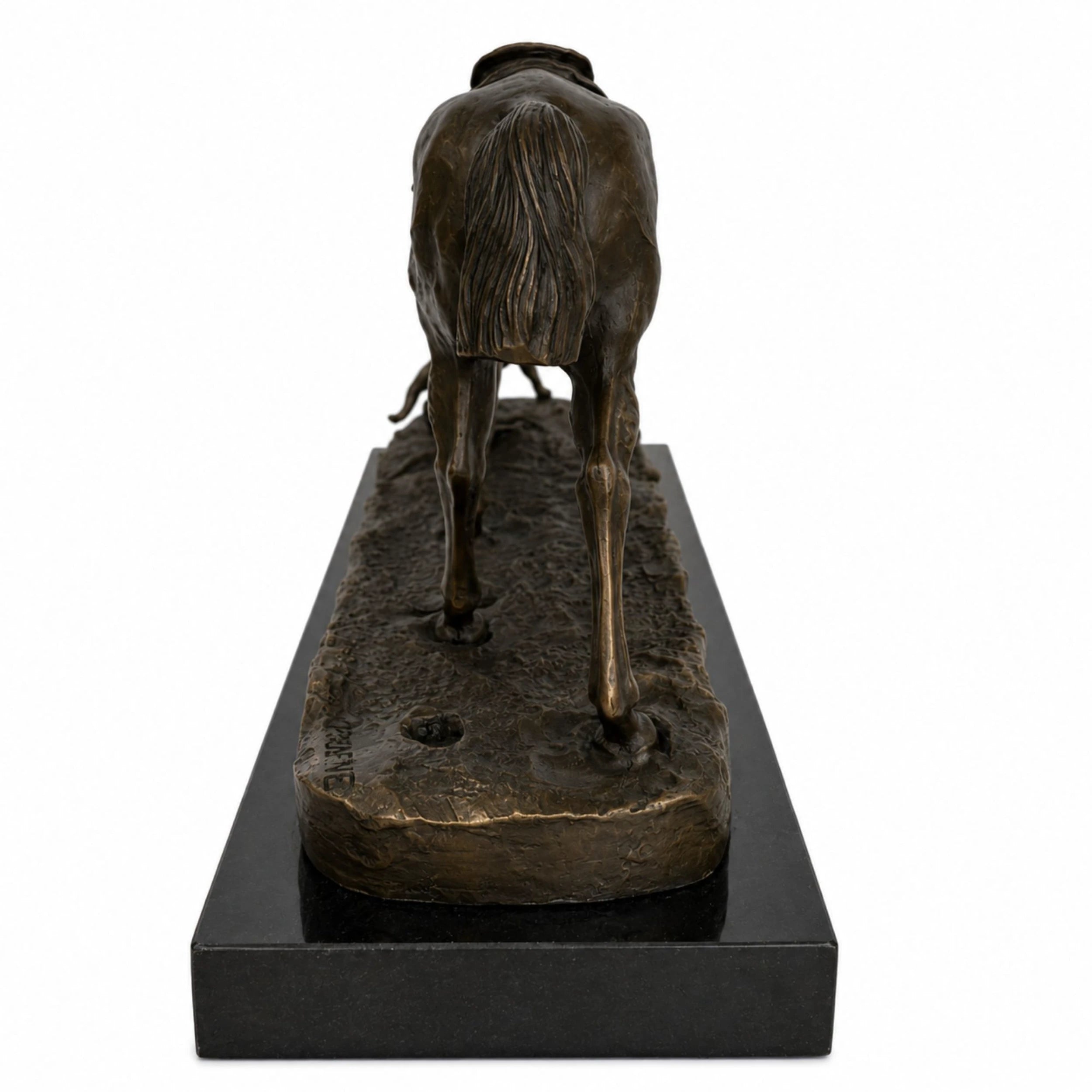 Walking Panther Bronze Sculpture sculptural detail