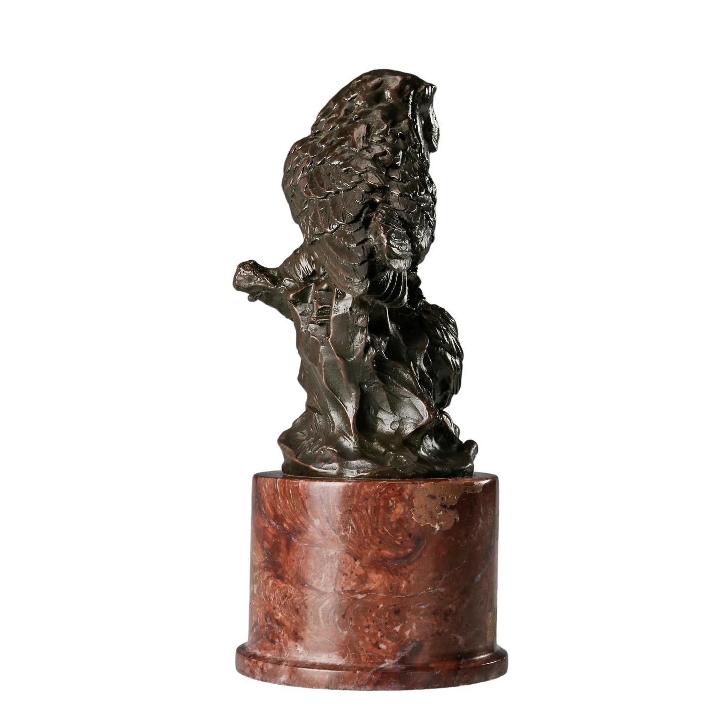 wildlife bronze statue symbol of wisdom for desk decor